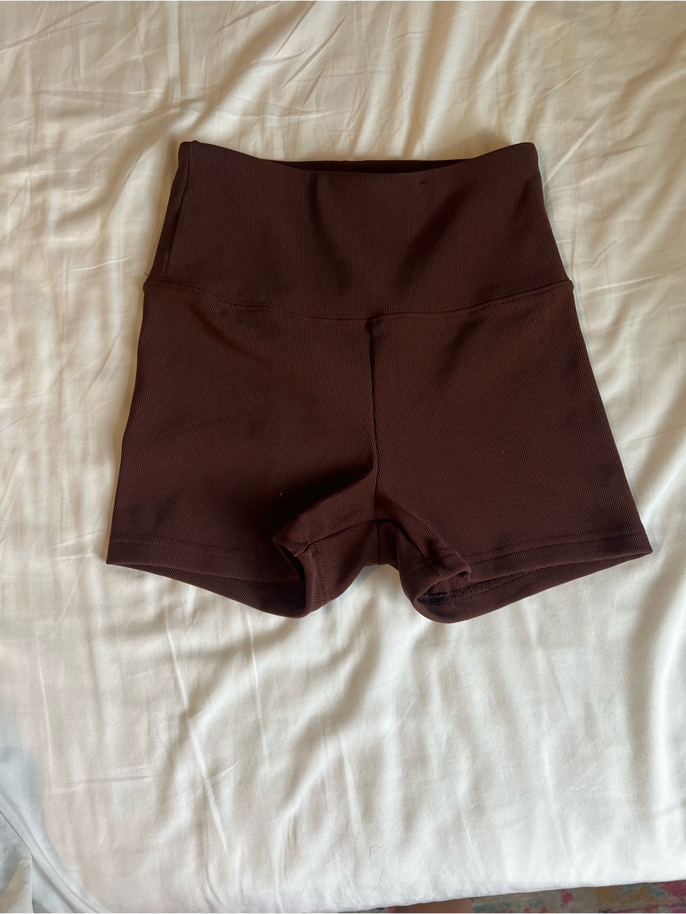 shosho High-Waist Brown Bike Shorts with tummy control